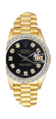 Rolex Women's President Yellow Gold Cust...