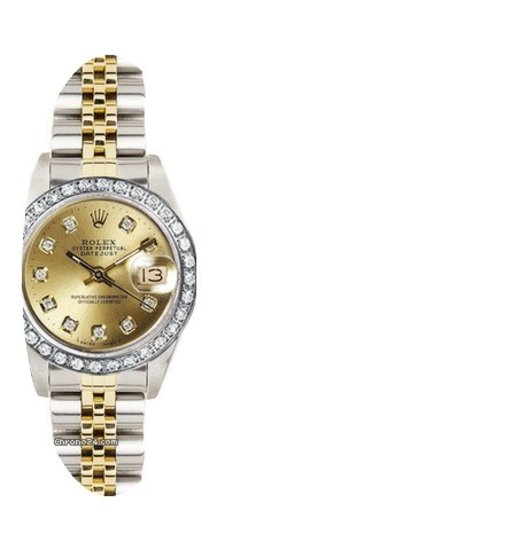 Rolex Women's Datejust Two Tone Custom D...