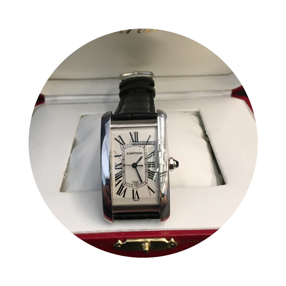 Cartier Tank Americaine 18k White Gold A...