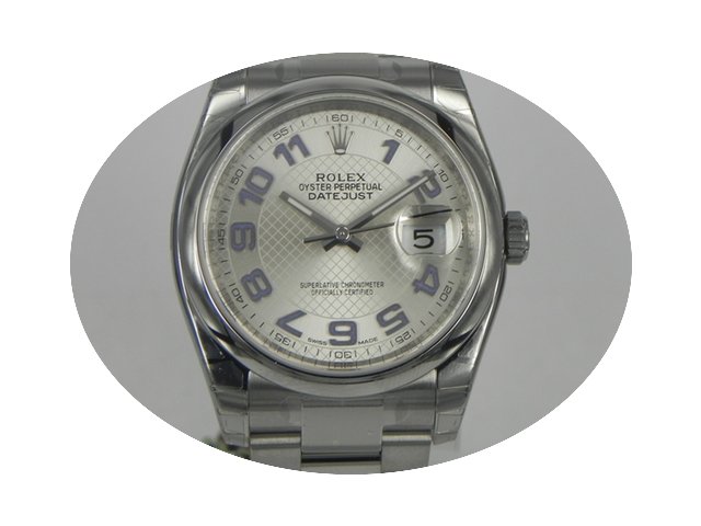 Rolex DATEJUST 36MM SILVER ARAB DIAL...