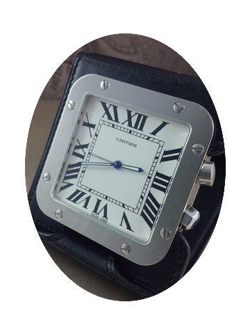 Cartier Santos Travel Alarm Clock...