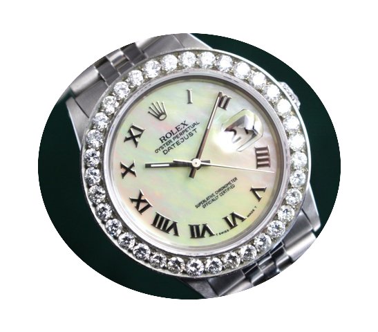 Rolex Datejust MOP Roman Numeral Dial Di...