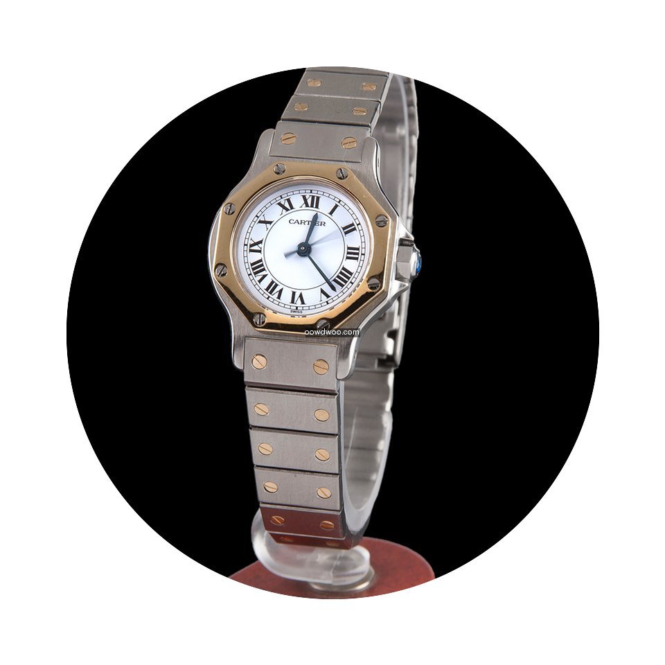 Cartier Santos Octagon Steel and Gold Au...