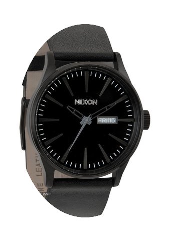 Nixon Sentry Leather A105-001 All Black ...