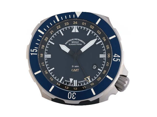 Mühle Glashütte Seebataillon GMT Stahl...