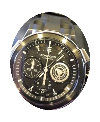 Concord C2 Chronograph Asphalt Black...