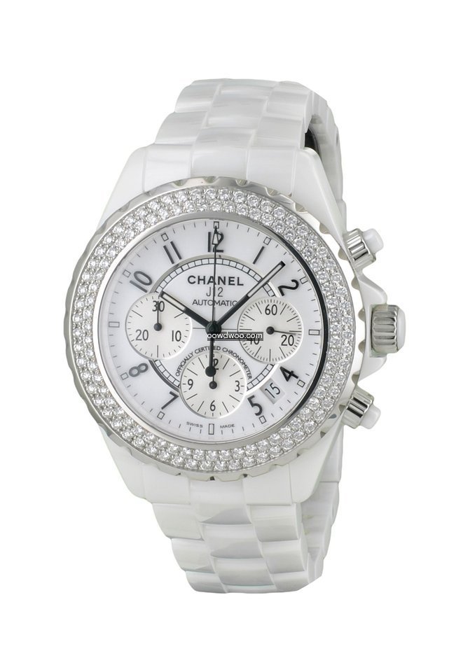 Chanel J12 Blanche Chronographe Diamants...