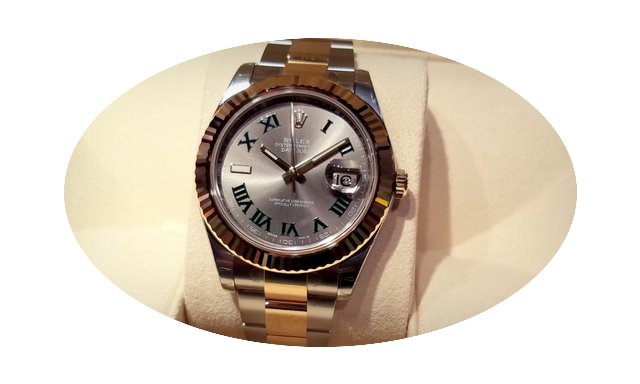 Rolex 116333 Slate Roman Dial Datejust I...