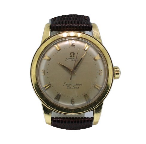 Omega Seamaster Solid 14k Yellow Gold Au...