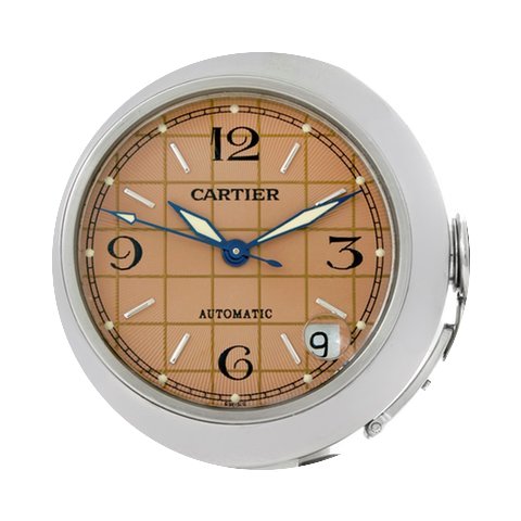 Cartier Pasha C Steel Salmon Grid Dial W...