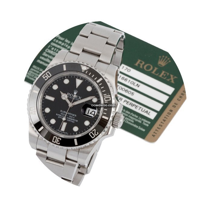 Rolex Submariner Date 116610 LN avec car...