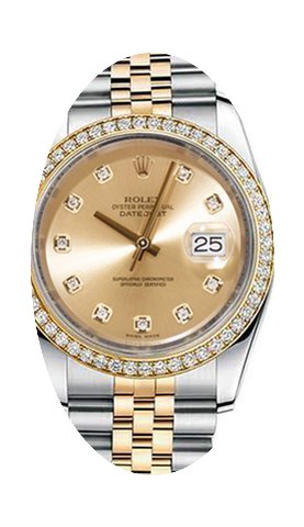 Rolex New Style Datejust Two Tone Custom...