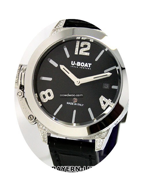 U-Boat Classico 40 SS white diamond...