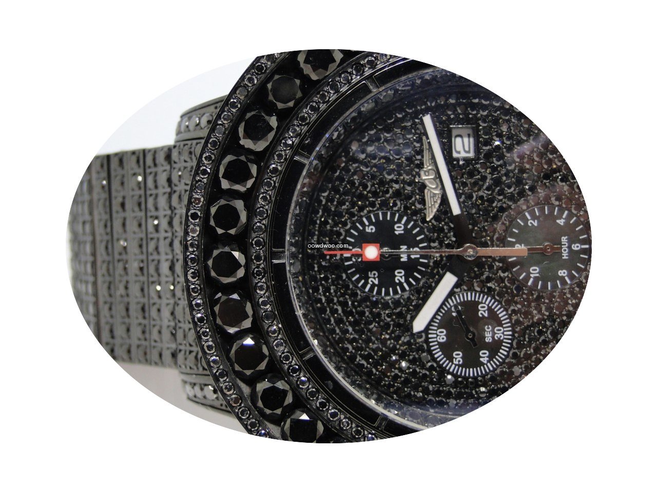 Breitling Iced Out 52 Ct Mens New Breitl...