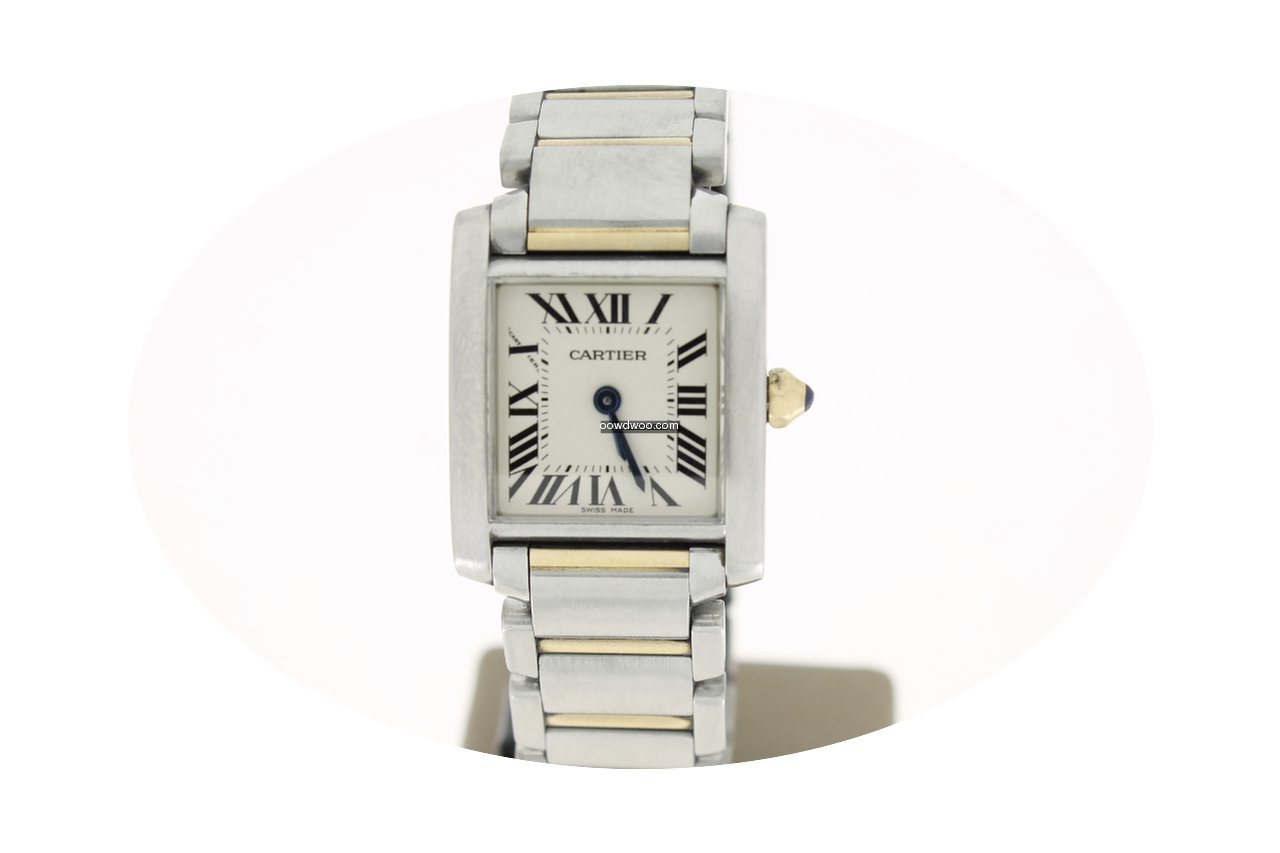 Cartier Tank Francaise Lady Steel/Gold W...