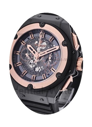 Hublot King Power Unico Carbon with Rose...