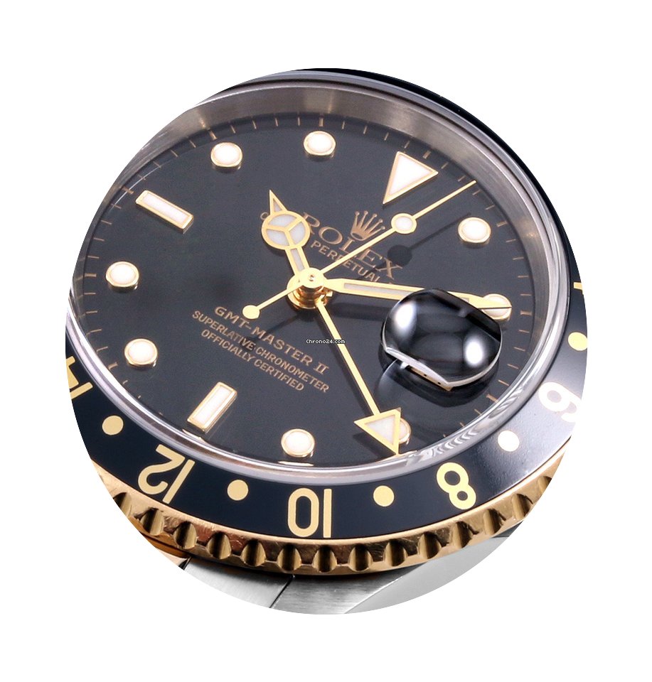 Rolex 18/SS GMT Master ll Gold-Thru Buck...