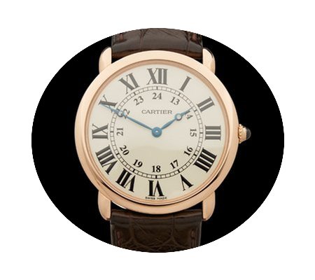 Cartier Ronde Louis 18k Rose Gold Gents ...