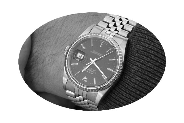 Rolex Datejust 36 mm Index schwarz 16220...