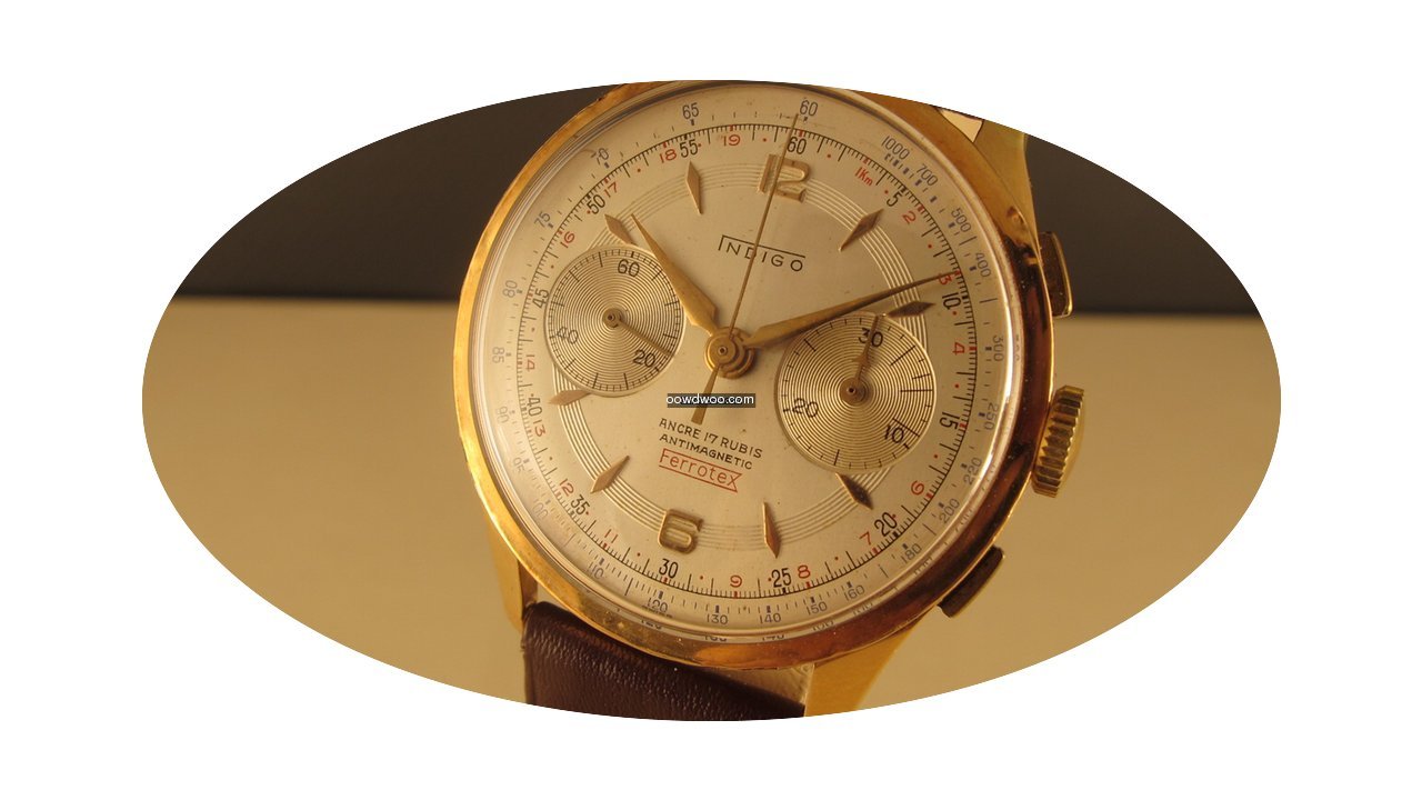 Chronographe Suisse Cie 18K Indigo chron...