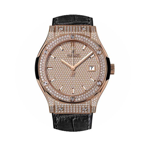 Hublot Classic Fusion King Gold Full Pav...