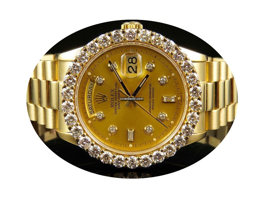 Rolex 18K Mens Yellow Gold Rolex Preside...
