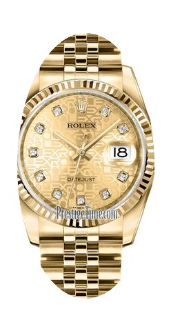 Rolex Datejust 36mm Yellow Gold Midsize ...