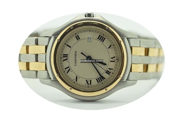 Cartier Cougar 33mm Midsize 18k Gold & S...