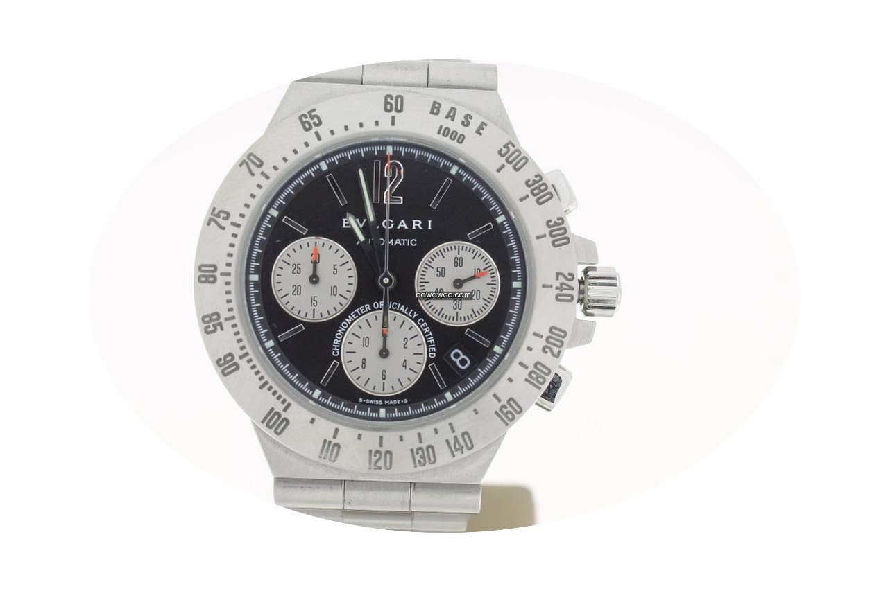 Bulgari Diagono BlackDial Automatic Stee...