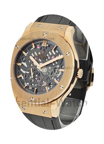 Hublot Extra Thin Skeleton King Gold...