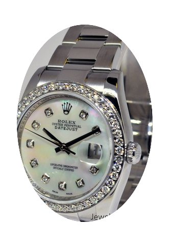 Rolex Datejust Steel Diamond Bezel &...