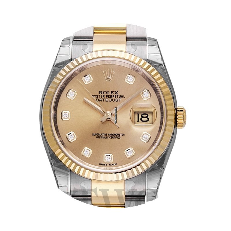 Rolex Datejust Champagne Steel/18k gold ...