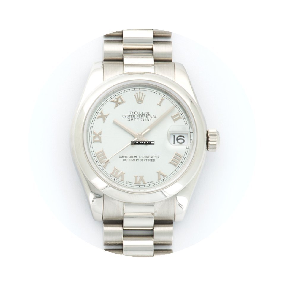 Rolex Platinum Datejust Watch Ref. 17824...