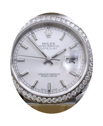 Rolex Datejust 36 116244-SLVSO Silver In...