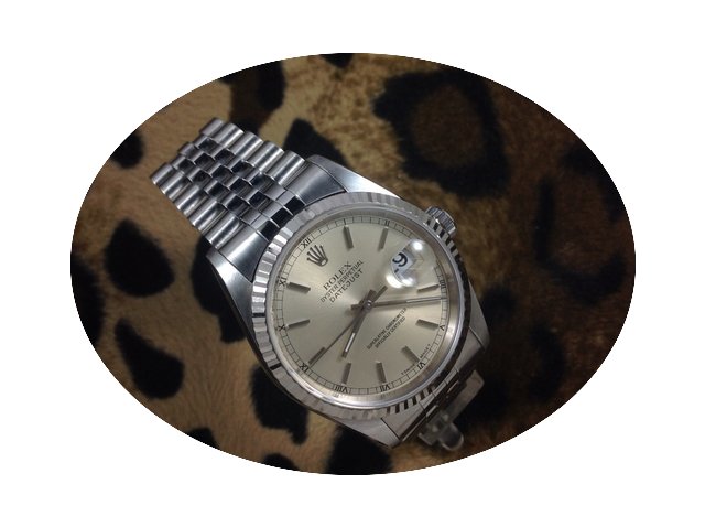 Rolex datejust 16234 steel white gold be...