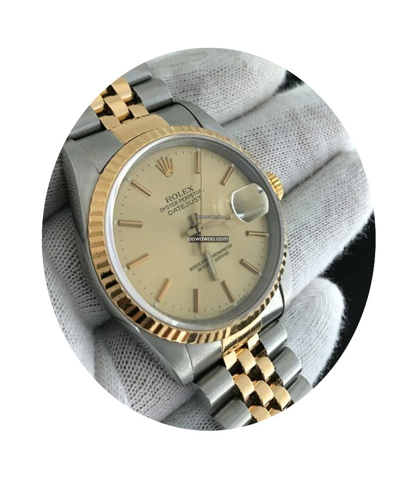 Rolex Datejust 16233 'e' Steel/yellow Go...