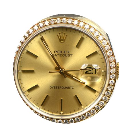 Rolex 17013 OysterQuartz Datejust 1 ct D...