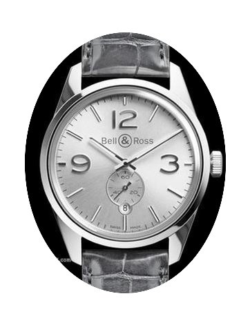 Bell & Ross BR123 Officer silver...