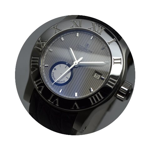 Corum Romulus Steel and Leather Strap 42...