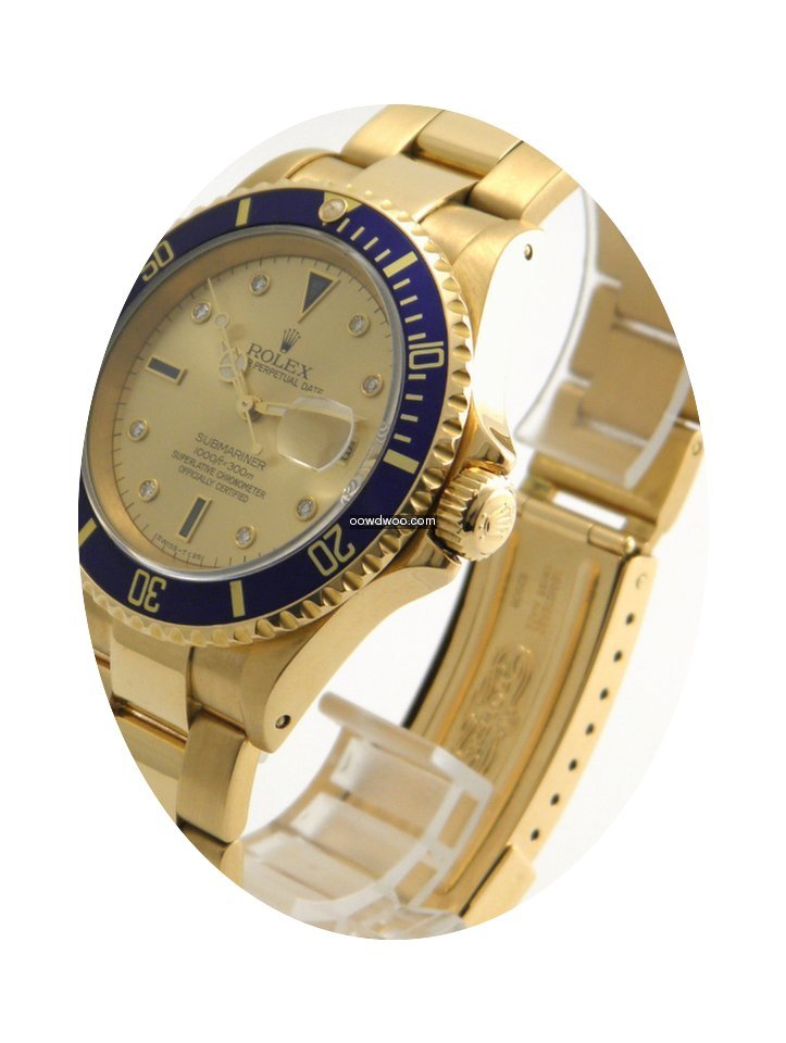 Rolex Submariner Date In Gold Mit Serti ...