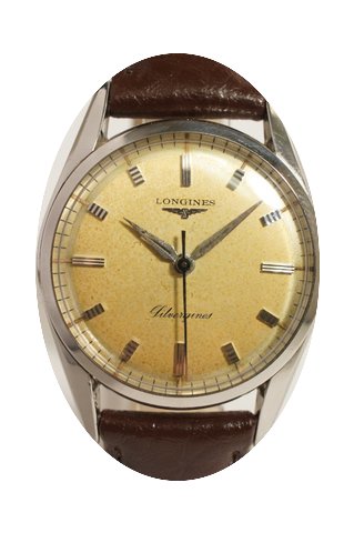 Longines Silvergines, acier à seconde c...