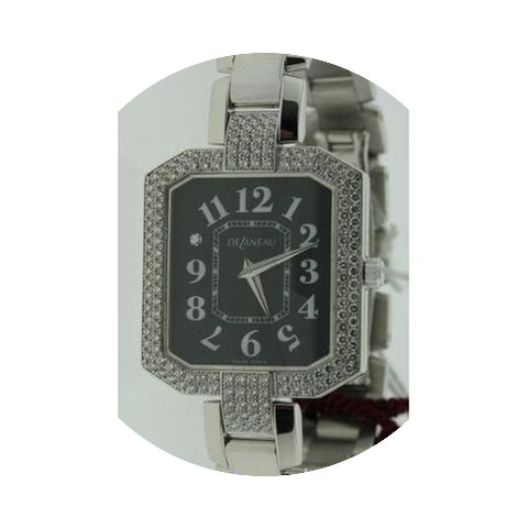 DeLaneau Louka Ladies White Gold Black d...
