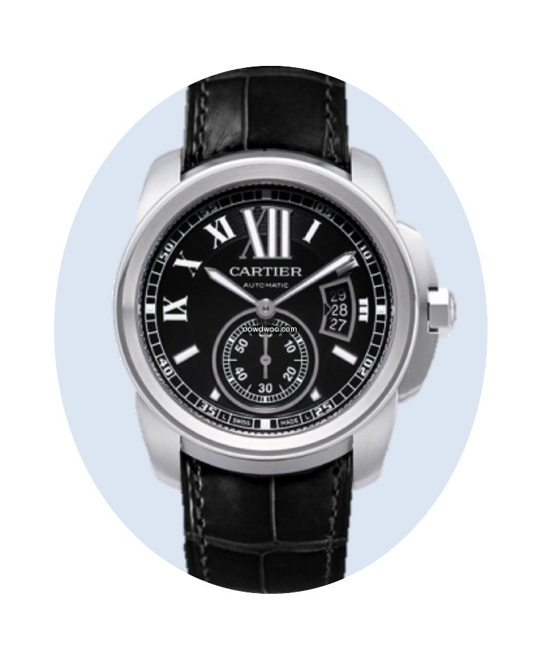 Cartier Calibre de Cartier Stahl Leder s...