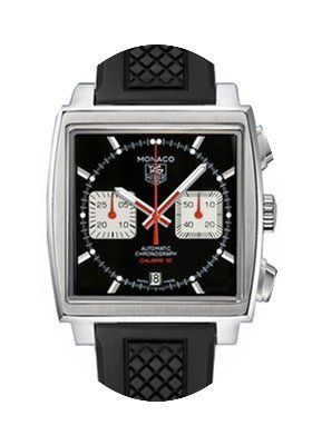 TAG Heuer MONACO CALIBRE 12 39mm Black D...