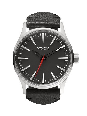 Nixon A377-000 Sentry 38 Leather Black 3...