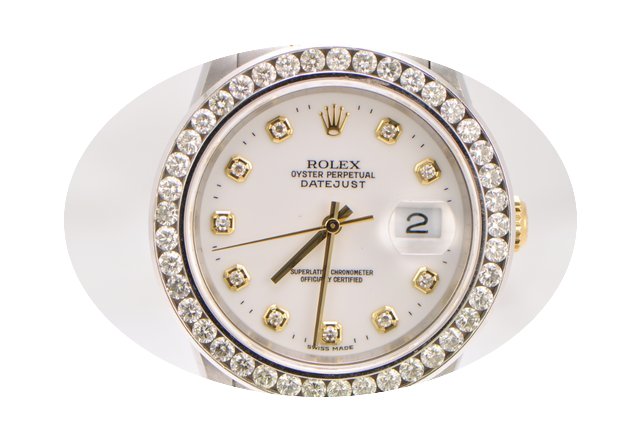 Rolex DateJust 2-Toned, Original Diamond...