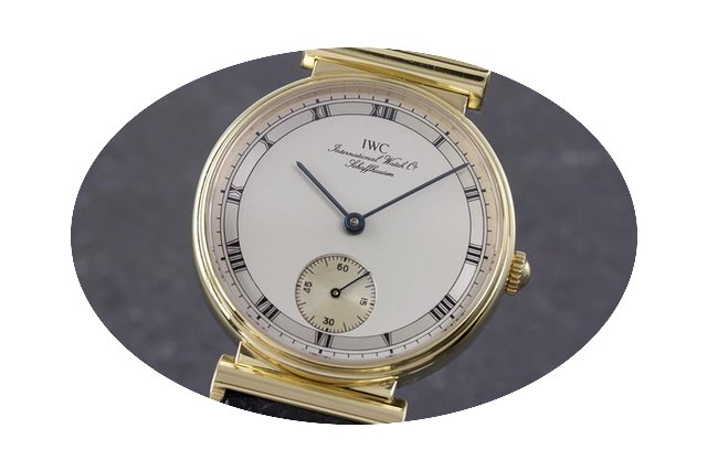 IWC Schaffhausen 18k Gold Handaufzug Her...