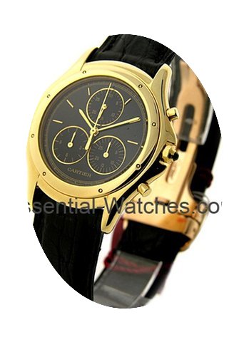 Cartier Cougar Chronograph in Yellow Gol...