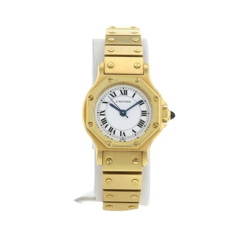 Cartier Santos Ronde en or jaune Vers 19...