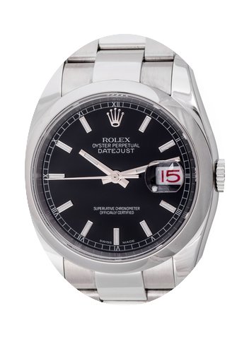 Rolex Datejust : 116200 black dial on He...